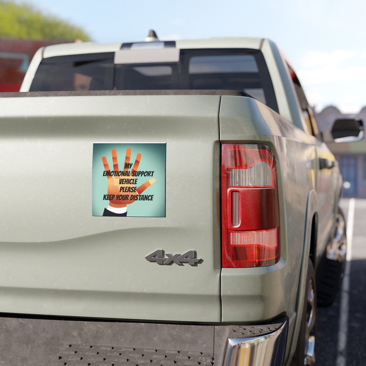 EMOTIONAL SUPPORT Car Magnets for Fun Looks! Tailgaters slow down!