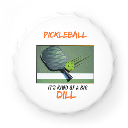 Pickle Ball Bottle Opener/Magnet to celebrate the WIN!  A thoughtful gift for your special pickle-partner!