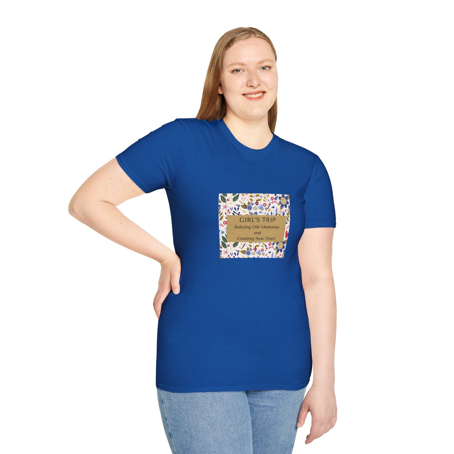 Unisex Softstyle T-Shirt This is your comfy shirt for a Girl's Trip, Glamping, Staff Meeting Overnights, and more.  Make unforgettable memories with this collection of sharable gifts!