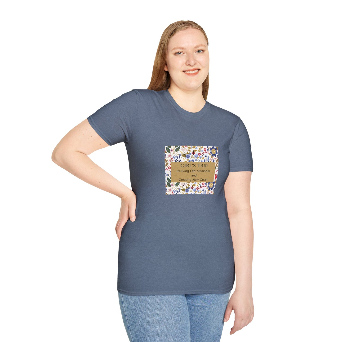 Unisex Softstyle T-Shirt This is your comfy shirt for a Girl's Trip, Glamping, Staff Meeting Overnights, and more.  Make unforgettable memories with this collection of sharable gifts!